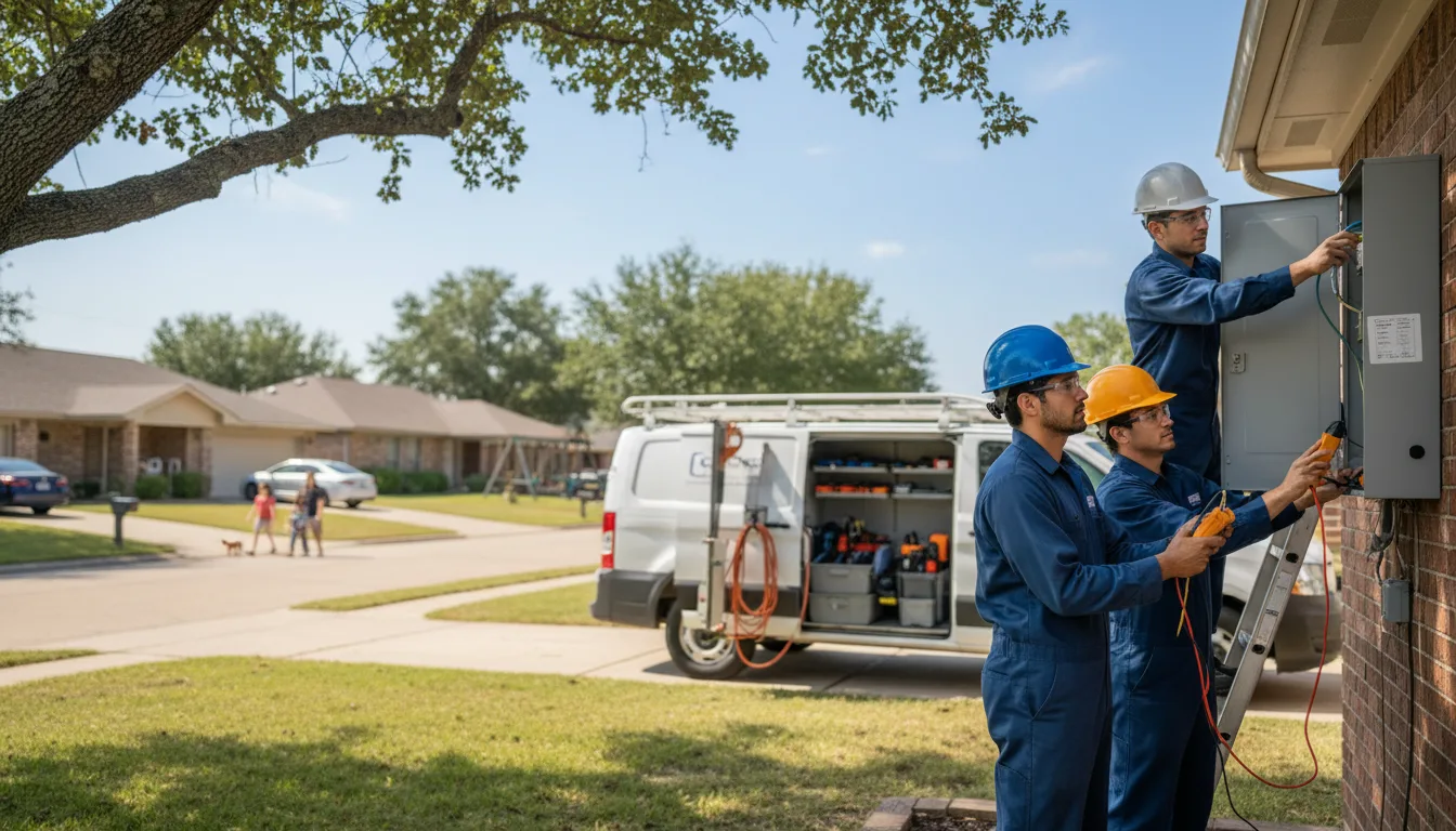 Certified electrician providing emergency electrical services in Dustin, OK
